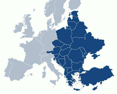 Monitored countries in Central and Eastern Europe: Albania, Austria, Bulgaria, Czechia, Estonia, Greece, Croatia, Hungary, Lithuania, Latvia, North Macedonia, Poland, Romania, Serbia, Slovenia, Slovakia, Turkey, and Ukraine